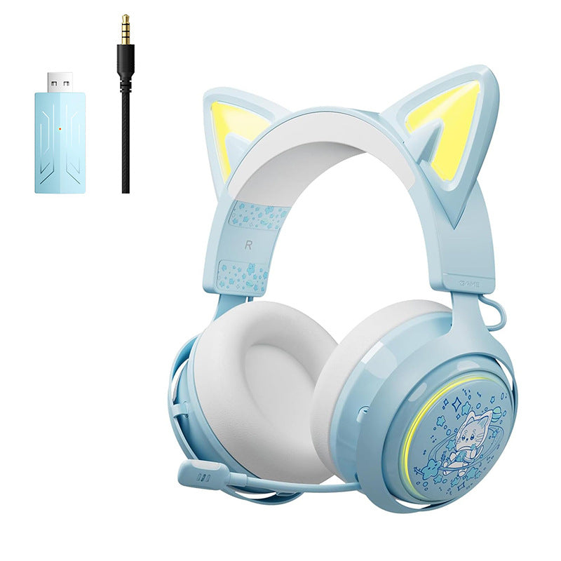 Net Red Same Style Luminous Cat Gaming Headphones