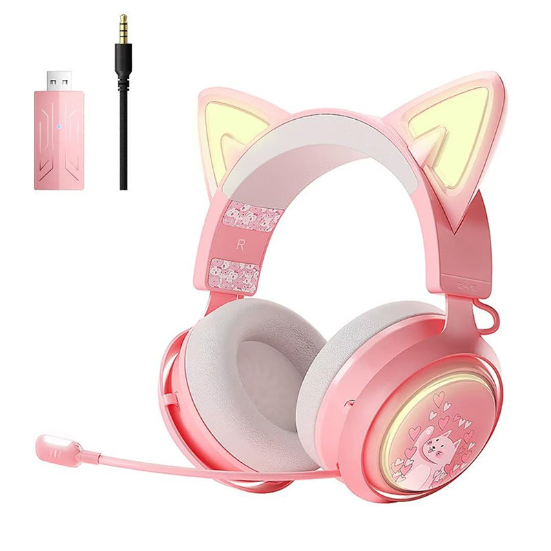 Net Red Same Style Luminous Cat Gaming Headphones
