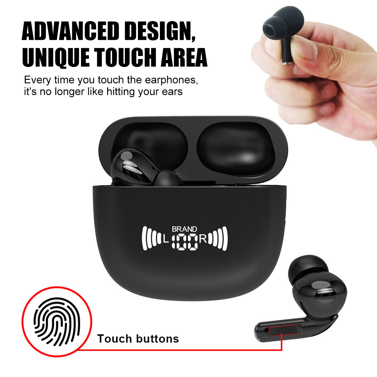 NEW T8 TWS Wireless Earphone Bluetooth 5.3 Headphones Sport Gaming Headsets