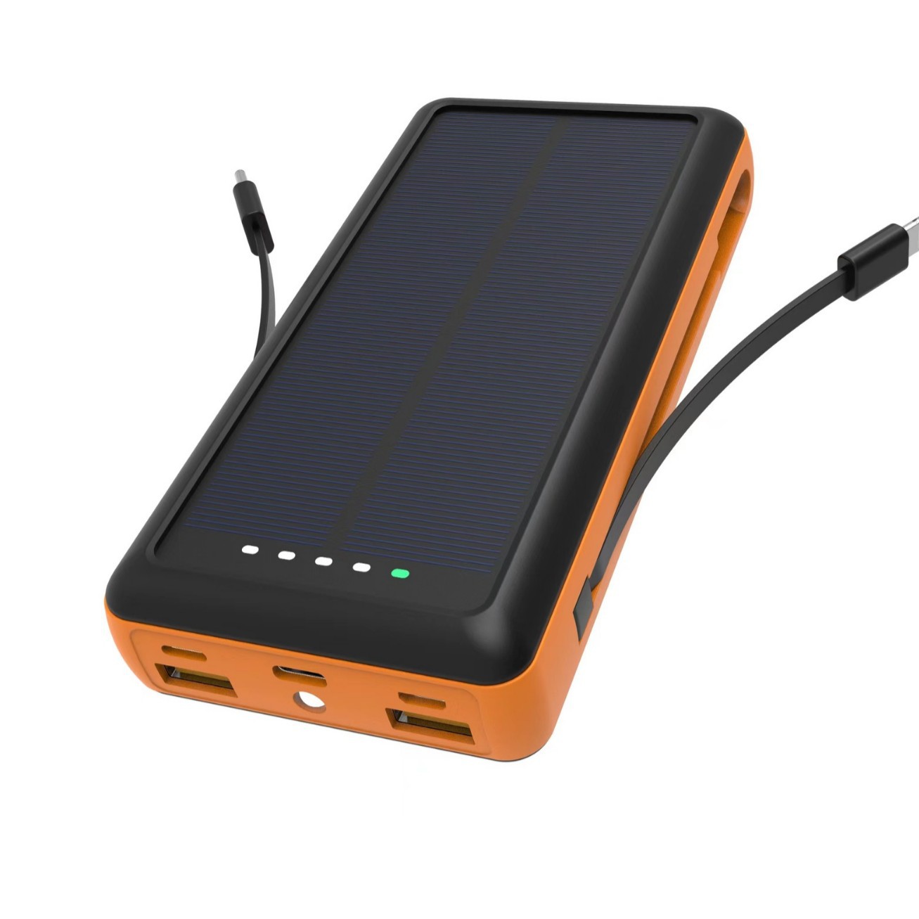 PD 22.5W Solar-Powered Portable Power Bank