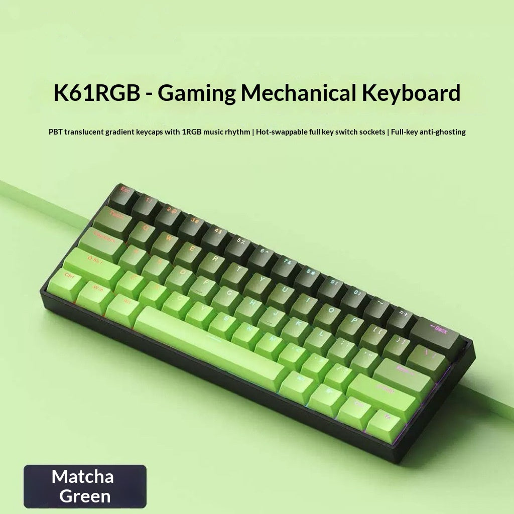 RGB Wired Tea-switch Portable Office Computer Keyboard For Gaming