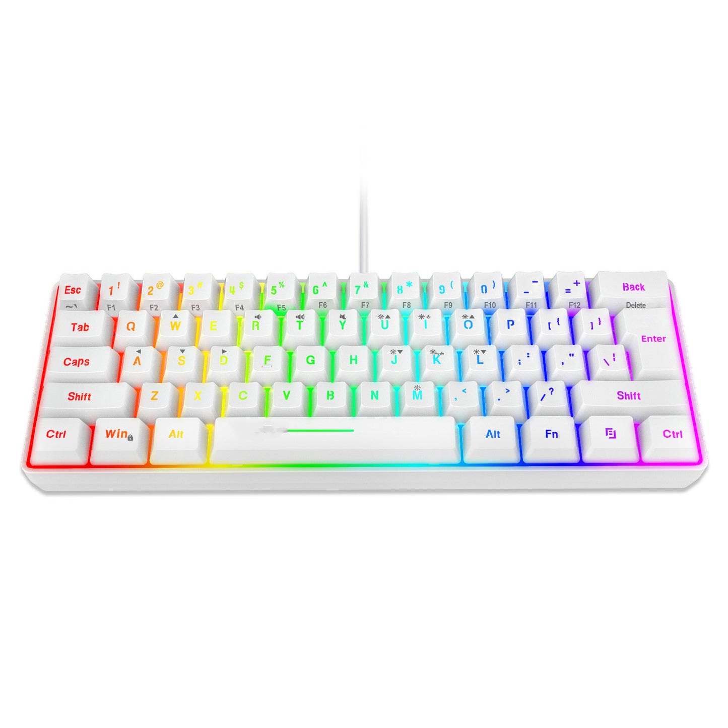 RGB Wired Tea-switch Portable Office Computer Keyboard For Gaming